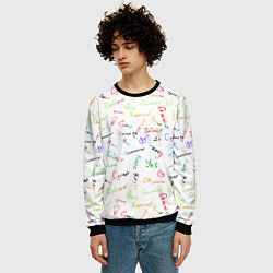 Свитшот мужской Слова поддержки, цвет: 3D-черный — фото 2