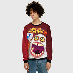 Свитшот мужской My singing monster, цвет: 3D-черный — фото 2
