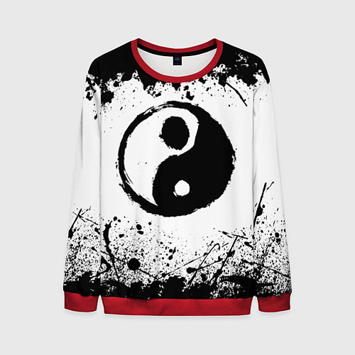 Мужской свитшот Инь Янь Гранж / 3D-Красный – фото 1