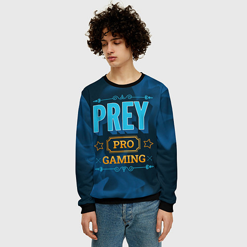 Мужской свитшот Игра Prey: PRO Gaming / 3D-Черный – фото 3