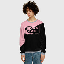 Свитшот мужской BLACKPINK BIG LOGO, цвет: 3D-меланж — фото 2