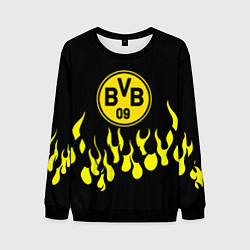 Свитшот мужской Borussia пламя, цвет: 3D-черный