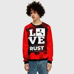Свитшот мужской Rust Love Классика, цвет: 3D-черный — фото 2