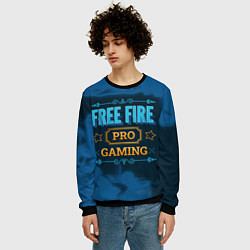 Свитшот мужской Игра Free Fire: PRO Gaming, цвет: 3D-черный — фото 2