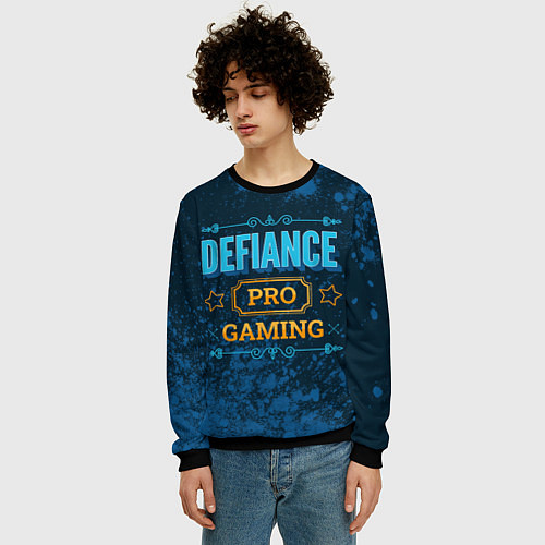Мужской свитшот Игра Defiance: PRO Gaming / 3D-Черный – фото 3