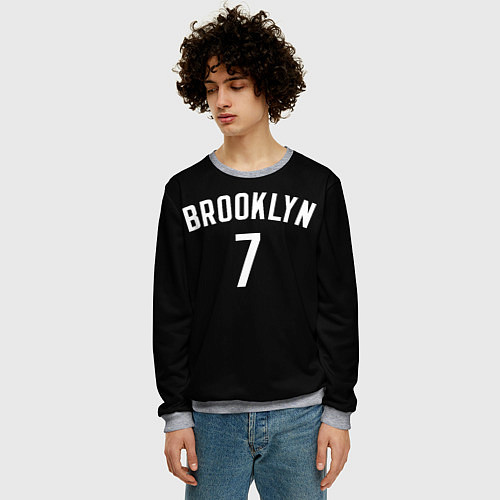Мужской свитшот Кевин Дюрант Бруклин / 3D-Меланж – фото 3