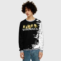 Свитшот мужской Группа Stigmata, цвет: 3D-меланж — фото 2