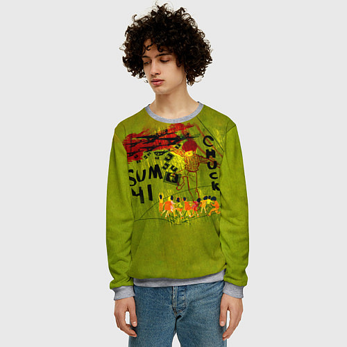 Мужской свитшот Chuck - Sum 41 / 3D-Меланж – фото 3