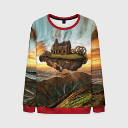 Мужской свитшот Горный пейзаж в стиле Стимпанк