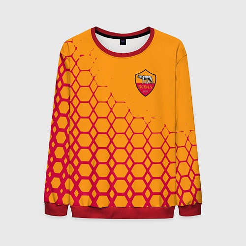 Мужской свитшот Рома соты / 3D-Красный – фото 1