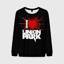 Свитшот мужской Linkin Park Сердце, цвет: 3D-черный