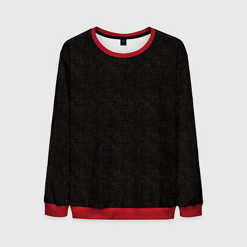 Мужской свитшот Текстурированный угольно-черный / 3D-Красный – фото 1