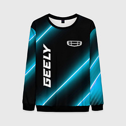 Свитшот мужской Geely Неоновые Лампы, цвет: 3D-черный