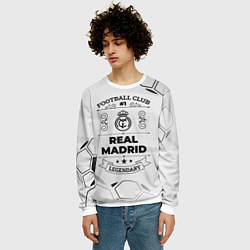 Свитшот мужской Real Madrid Football Club Number 1 Legendary, цвет: 3D-белый — фото 2