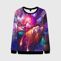 Свитшот мужской League of Legends Шая и Ракан, цвет: 3D-черный