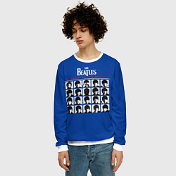 Свитшот мужской The Beatles - A Hard Days Night, цвет: 3D-белый — фото 2