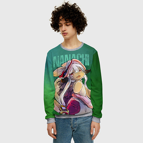 Мужской свитшот Made in Abyss аниме Наначи / 3D-Меланж – фото 3