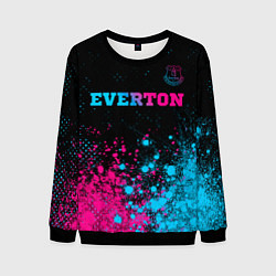 Свитшот мужской Everton - neon gradient, цвет: 3D-черный