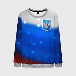 Мужской свитшот Герб России Blue