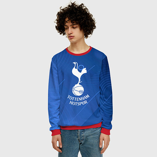 Мужской свитшот Tottenham hotspur SPORT / 3D-Красный – фото 3