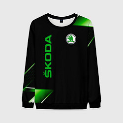 Свитшот мужской Skoda Sport Абстракция, цвет: 3D-черный