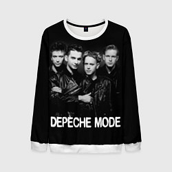 Свитшот мужской Depeche Mode - black & white portrait, цвет: 3D-белый