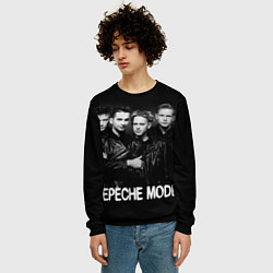 Свитшот мужской Depeche Mode - black & white portrait, цвет: 3D-черный — фото 2
