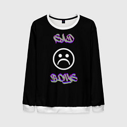Свитшот мужской Sad boys лого, цвет: 3D-белый