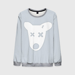 Свитшот мужской Собачка - Удалённая страница ВК, цвет: 3D-меланж