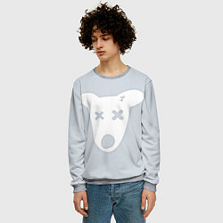 Свитшот мужской Собачка - Удалённая страница ВК, цвет: 3D-меланж — фото 2