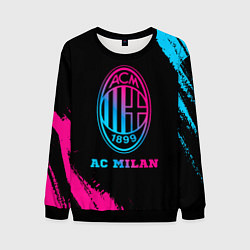 Свитшот мужской AC Milan - neon gradient, цвет: 3D-черный