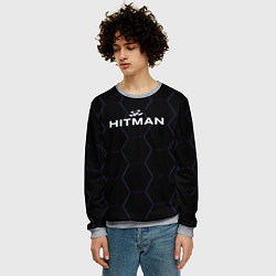 Свитшот мужской Hitman соты неон, цвет: 3D-меланж — фото 2