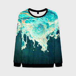 Свитшот мужской Поток воды, цвет: 3D-черный