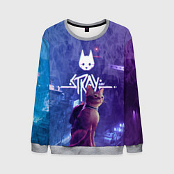 Свитшот мужской Stray - kot - neon, цвет: 3D-меланж