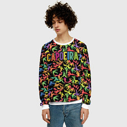 Свитшот мужской Capoeira colorful mens, цвет: 3D-белый — фото 2