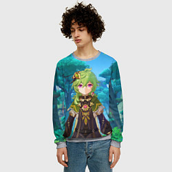 Свитшот мужской Коллеи Геншин, цвет: 3D-меланж — фото 2