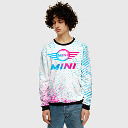 Свитшот мужской Mini neon gradient style, цвет: 3D-черный — фото 2