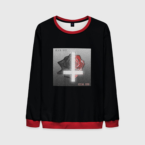 Мужской свитшот Pyrokinesis - Black Roze x Red Roze / 3D-Красный – фото 1
