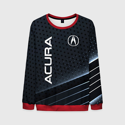 Мужской свитшот Acura карбон / 3D-Красный – фото 1