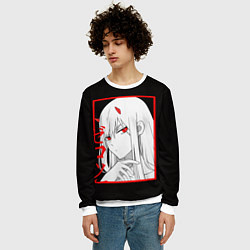 Свитшот мужской Darling in the Franxx: 02, цвет: 3D-белый — фото 2