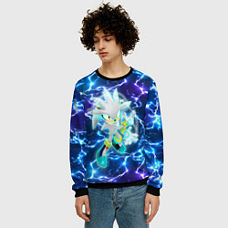 Свитшот мужской Ёж Сильвер, цвет: 3D-черный — фото 2