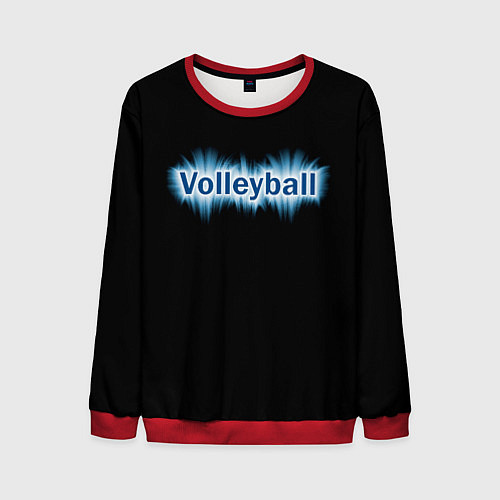 Мужской свитшот Любителю волейбола / 3D-Красный – фото 1