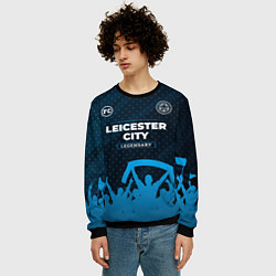 Свитшот мужской Leicester City legendary форма фанатов, цвет: 3D-черный — фото 2