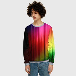 Свитшот мужской Цветной спектр, цвет: 3D-меланж — фото 2