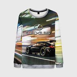 Свитшот мужской Lexus - скорость режим, цвет: 3D-меланж