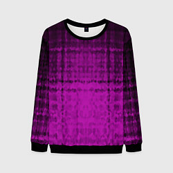 Мужской свитшот Абстрактный мозаичный черно - пурпурный узор