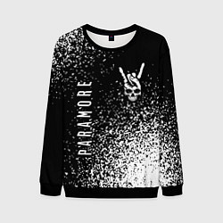 Свитшот мужской Paramore и рок символ на темном фоне, цвет: 3D-черный
