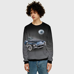 Свитшот мужской Buick Wildcat - cabriolet, цвет: 3D-черный — фото 2
