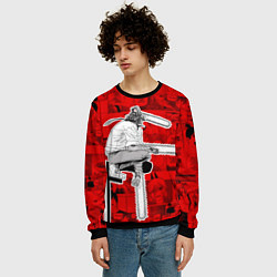 Свитшот мужской Человек- бензопила : Кадры манги, цвет: 3D-черный — фото 2
