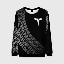 Мужской свитшот Tesla tire tracks